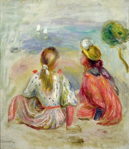 Jóvenes en la playa, c.1898